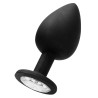 Sono Plug anal silicone SELF MOTION 8 x 4 cm noir